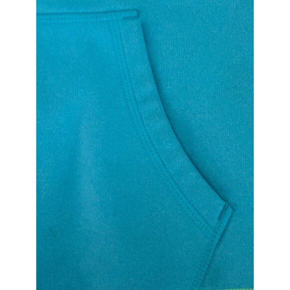 Nike Women's Teal & Gray Hoodie With Thumb Holes - Large therma fit - Picture 5 of 9